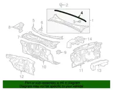 13486708 уплотнитель GM
