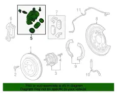 Суппорт тормозной GM 13579704