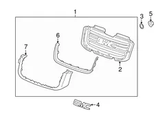 Решетка радиатора DAEWOO 15005595