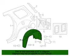 Подкрылок GM 15211302