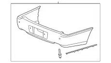 Бампер 15213397 GM