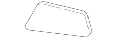 Стекло зеркала 15637070 DAEWOO