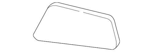 Стекло зеркала 15637070 DAEWOO