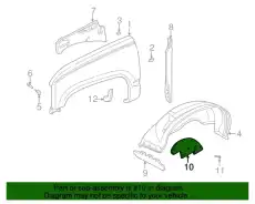 Подкрылок GM 15686091