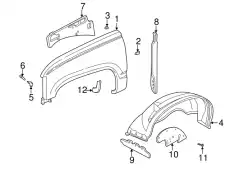 Подкрылок GM 15686091