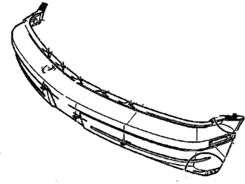 Бампер 15722925 DAEWOO