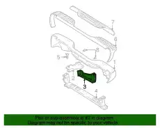 Усилитель бампера GM 15726729