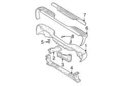 Усилитель бампера GM 15726729