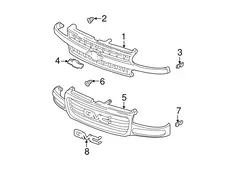 Решетка радиатора DAEWOO 15764313