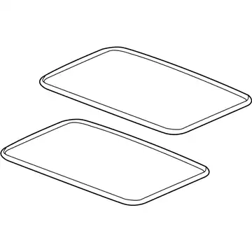 Стекло люка GM 15781625