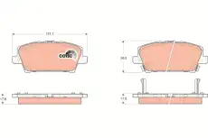Тормозные колодки дисковые TRW GDB3407