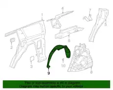 Подкрылок GM 15828911