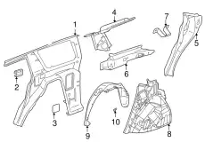 Подкрылок GM 15828912