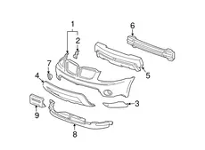 Усилитель бампера DAEWOO 15857652