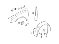Подкрылок GM 15889233