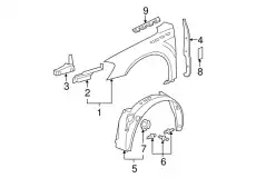 Подкрылок GM 15913335