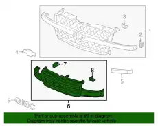Решетка радиатора GM 19130789