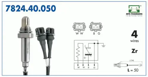 лямбда-зонд Peug 7824.40.050 MTE-THOMSON