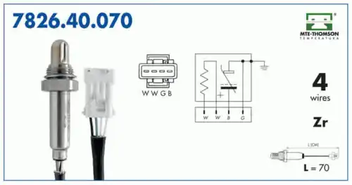 лямбда-зонд Citr 7826.40.070 MTE-THOMSON