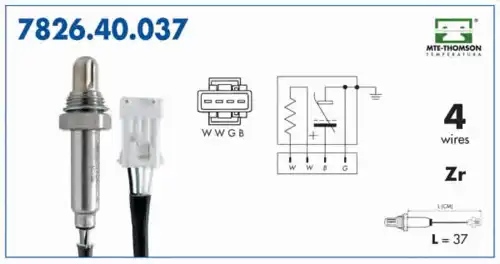 лямбда-зонд Volv 7826.40.037 MTE-THOMSON