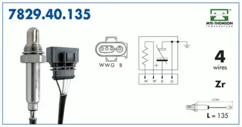 лямбда-зонд VW 7829.40.135 MTE-THOMSON