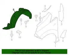 Подкрылок GM 19316724