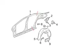 Подкрылок GM 20830612