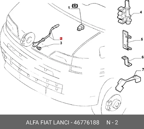 Датчик ABS FIAT 46776188
