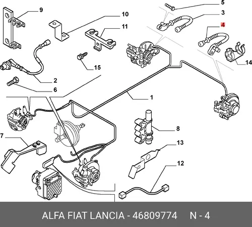 Датчик ABS FIAT 46809774