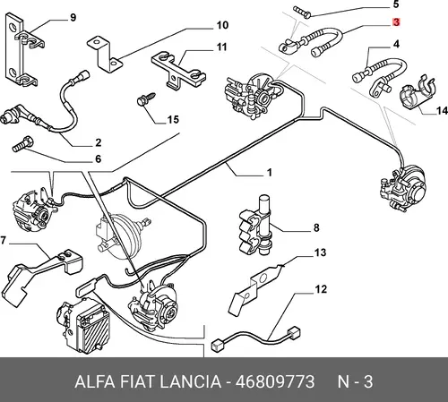 Датчик ABS FIAT 46809773