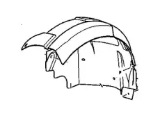 Подкрылок GM 20851001
