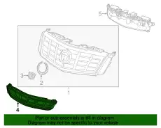 Решетка радиатора GM 20901627