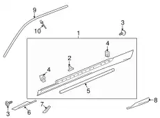 Ручка двери GM 20969769