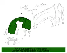 Подкрылок GM 22739803