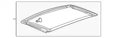 Стекло люка GM 22758187