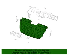 Решетка радиатора GM 22761715