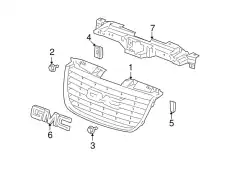 Решетка радиатора GM 22761715