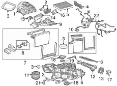 Испаритель кондиционера GM 22808919