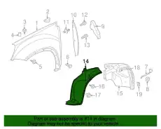 Подкрылок GM 22816706