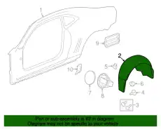 Подкрылок GM 22829472