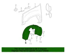 Подкрылок GM 22860086
