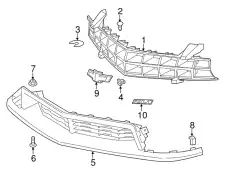 Решетка радиатора GM 22893907
