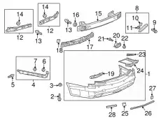 F-FASCIA 22934286 GM