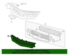 Решетка радиатора GM 22941696
