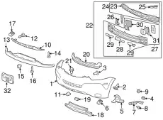 FASCIA 22949861 GM