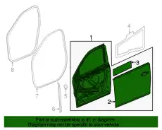 F-DOOR 22953624 GM