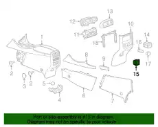 F-RECEPTACLE 23106080 GM