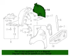 Подкрылок GM 23183350