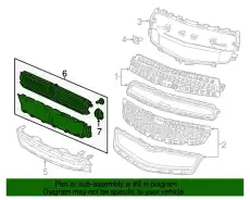 Решетка радиатора GM 23183782