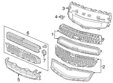 Решетка радиатора GM 23183782